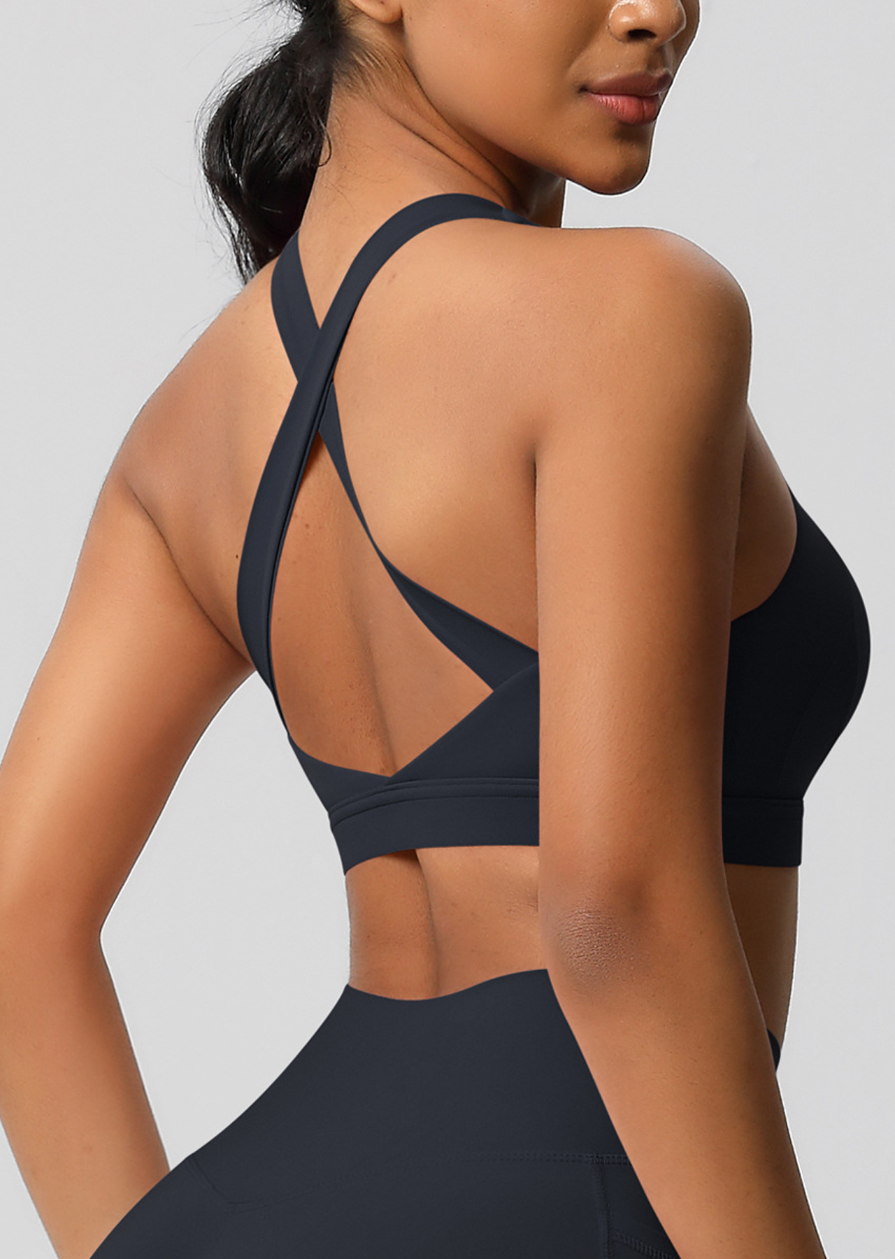Energy Bra Black- High Support C-DD Cups