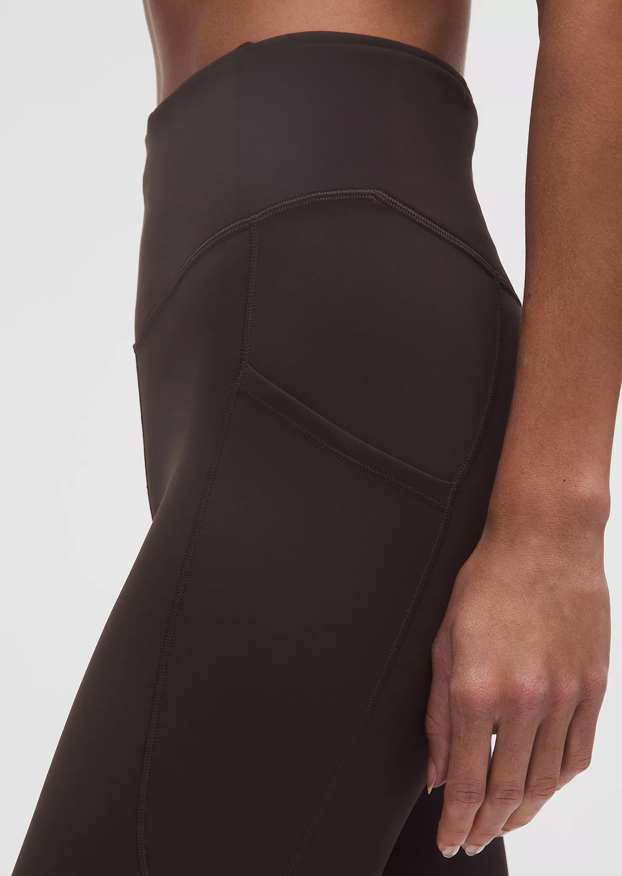 Align Lava Brown High-Rise Leggings w/ side Pockets